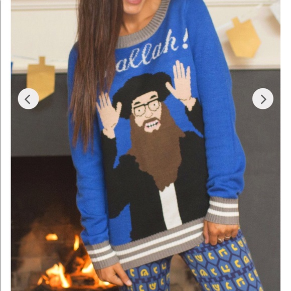 NWT Hanukkah Challah! Ugly Hanukkah sweater! - Picture 3 of 5